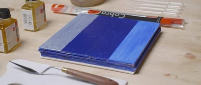 Opbouw Cobra olieverfschilderij.
