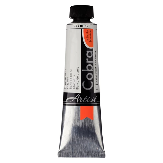 Artist Color Al Óleo Miscile Con Agua Tubo 40 ml Blanco de Titanio 105 - PackshotFront