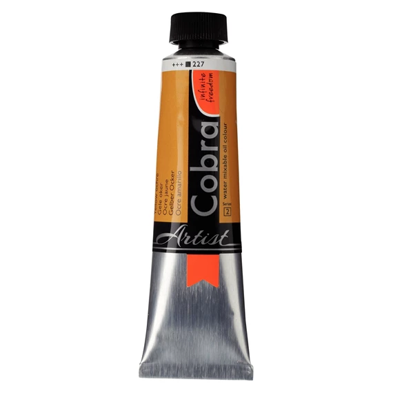Artist Wassermischbare Ölfarbe Tube 40 ml Gelber Ocker 227 - PackshotFront