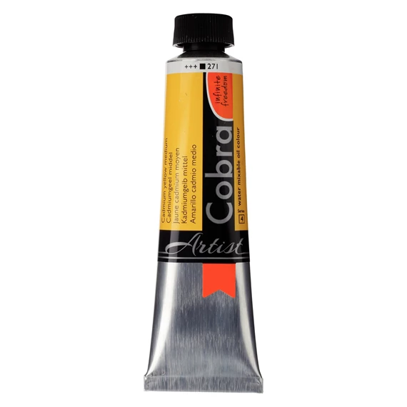 Artist Water Vermengbare Olieverf Tube 40 ml Cadmiumgeel Middel 271 - PackshotFront