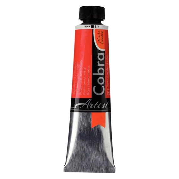 Artist Color Al Óleo Miscile Con Agua Tubo 40 ml Rojo Cadmio Medio 314 - PackshotFront