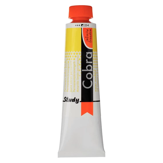Study Ölfarbe Tube 40 ml Permanent Zitronengelb 254 - PackshotFront