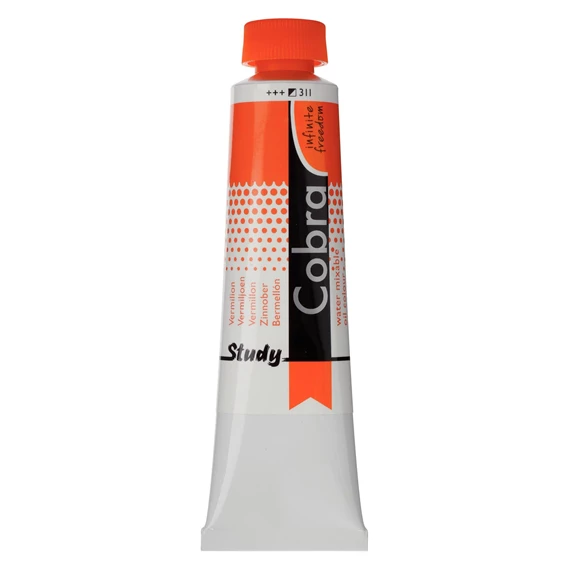 Study Oil Colour Tube 40 ml Vermilion 311 - PackshotFront