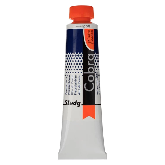 Study Ölfarbe Tube 40 ml Preussischblau 508 - PackshotFront