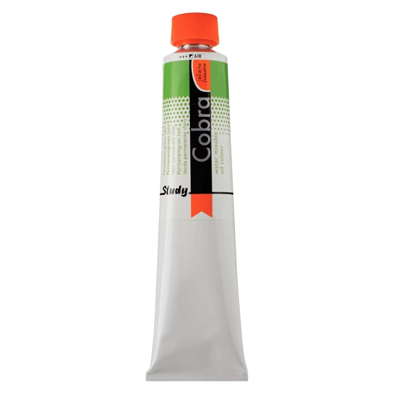 Study Olieverf Tube 200 ml Permanentgroen Licht 618 - PackshotFront