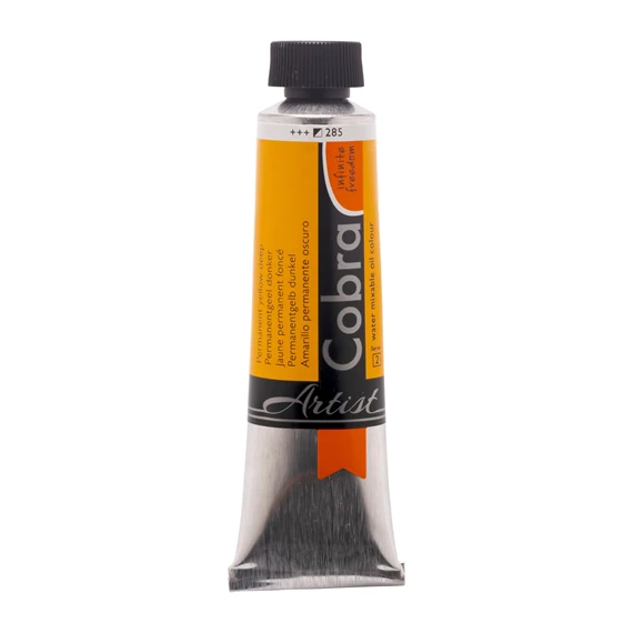 Artist Water-Mixable Oil Colour Tube 40 ml Permanent Yellow Deep 285 - PackshotFront