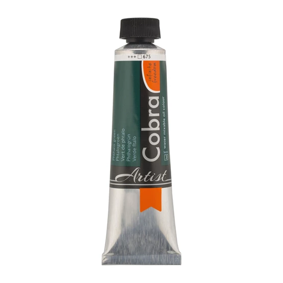 Artist Water Vermengbare Olieverf Tube 40 ml Phtalogroen 675 - PackshotFront