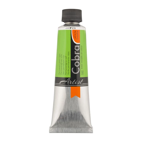 Artist Watervermengbare Olieverf Tube 150 ml Permanentgroen Licht 618 - PackshotFront