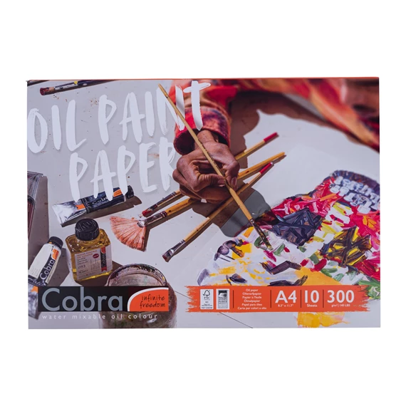 Olieverfpapier A4 - 29.7 x 21 cm - 300 g - 10 vellen - FSC-MIX - PackshotFront