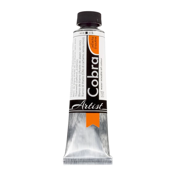 Artist Water Vermengbare Olieverf Tube 40 ml Titaanwit (saffloerolie, zonder zinkoxyd) 115 - PackshotFront