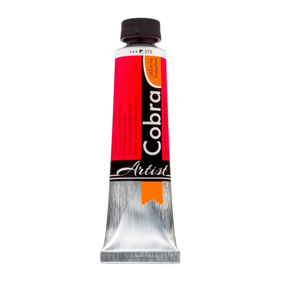 Artist Water-Mixable Oil Colour Tube 40 ml Permanent Red Light 370 - PackshotFront
