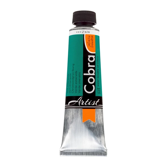 Artist Water-Mixable Oil Colour Tube 40 ml Viridian 616 - PackshotFront
