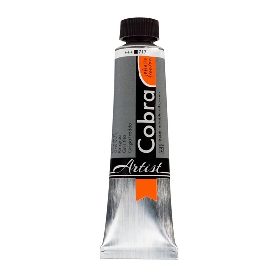 Artist Wassermischbare Ölfarbe Tube 40 ml Kaltgrau 717 - PackshotFront